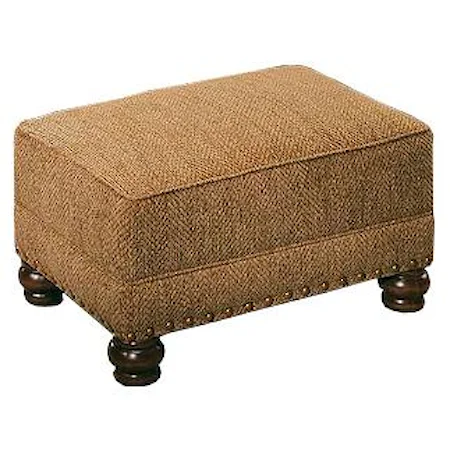 Large Rectangular Cocktail Ottoman in Casual Style